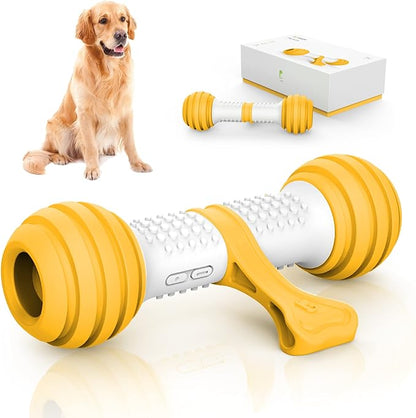 Interactive Dog Toys, Automatic Toys for Dogs to Keep Them Busy, Electronic Dog Bones with Safe & Durable Material, Equipped with Rechargeable USB (Blue)