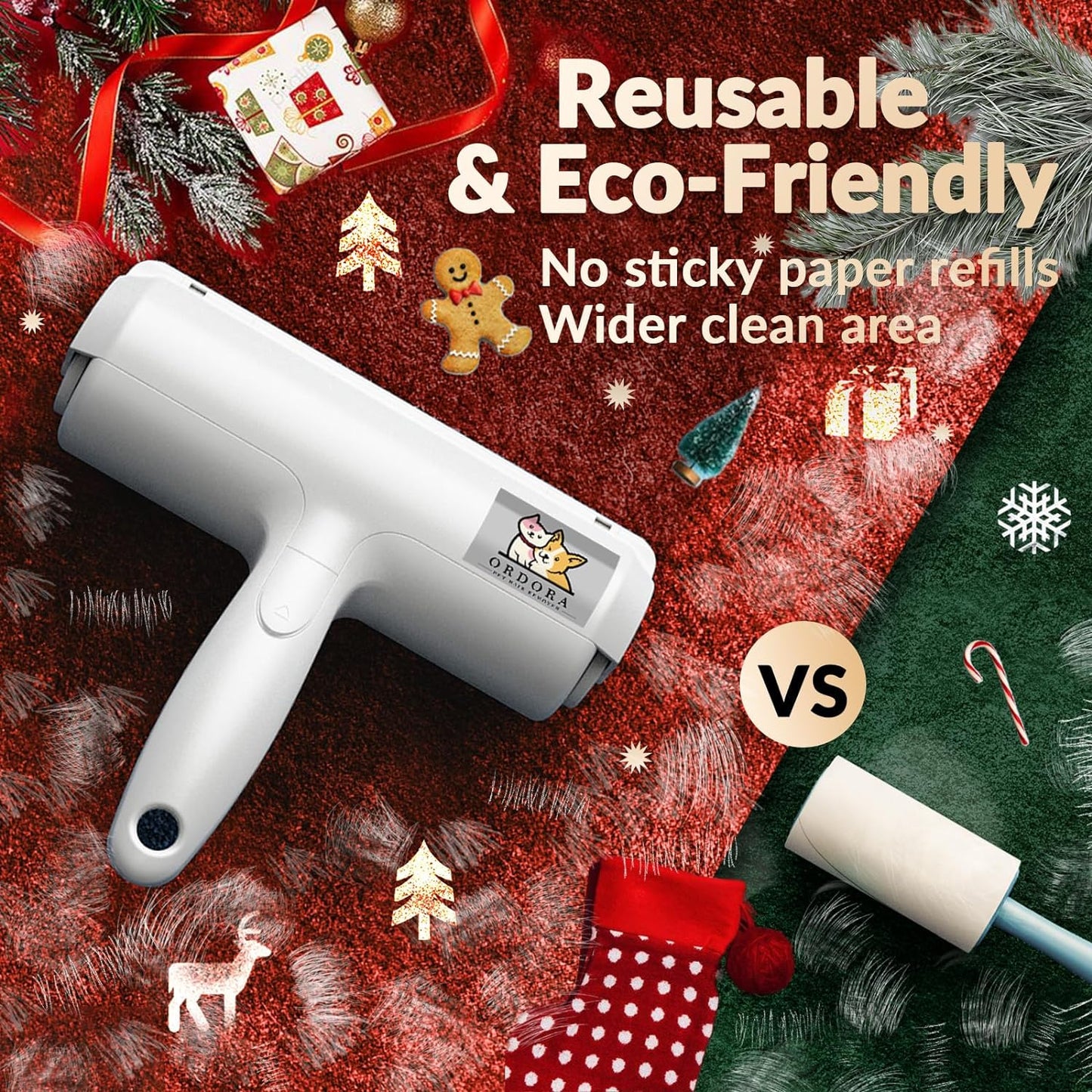 Pet Hair Removal Tool：Reusable Lint Roller for Pet Hair - Portable Pet Hair Remover - Dog and Cat Hair Remover for Couch, Furniture, Carpet, Clothes and Car Seat